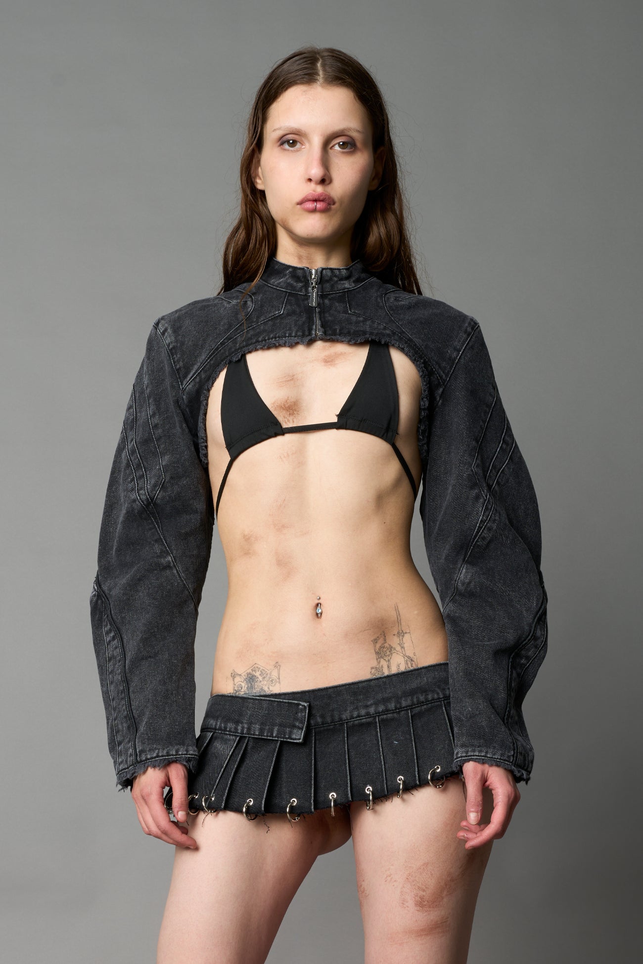 XTC Denim Choker Jacket — view 1