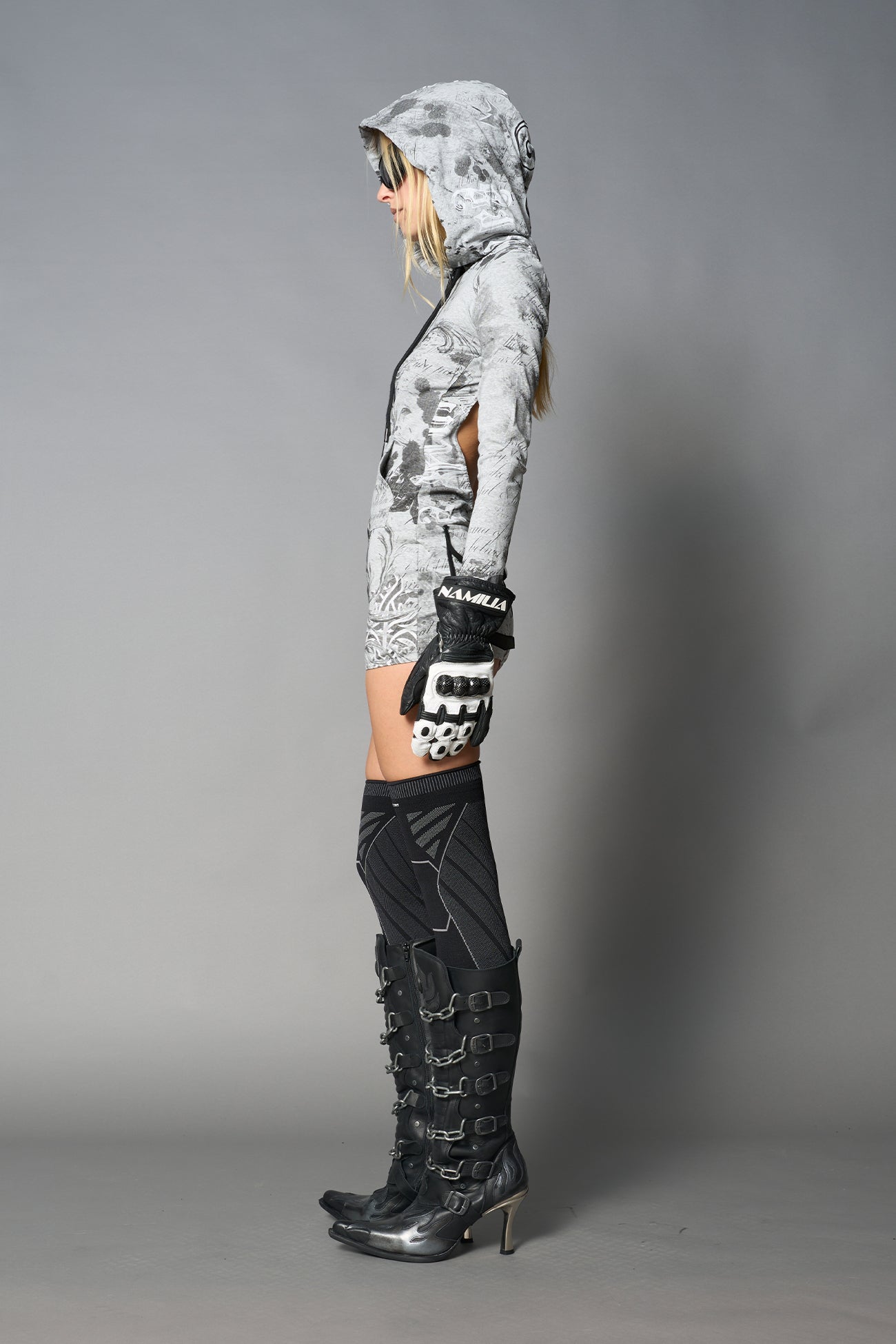 Totally Hooded Mini Dress — view 1
