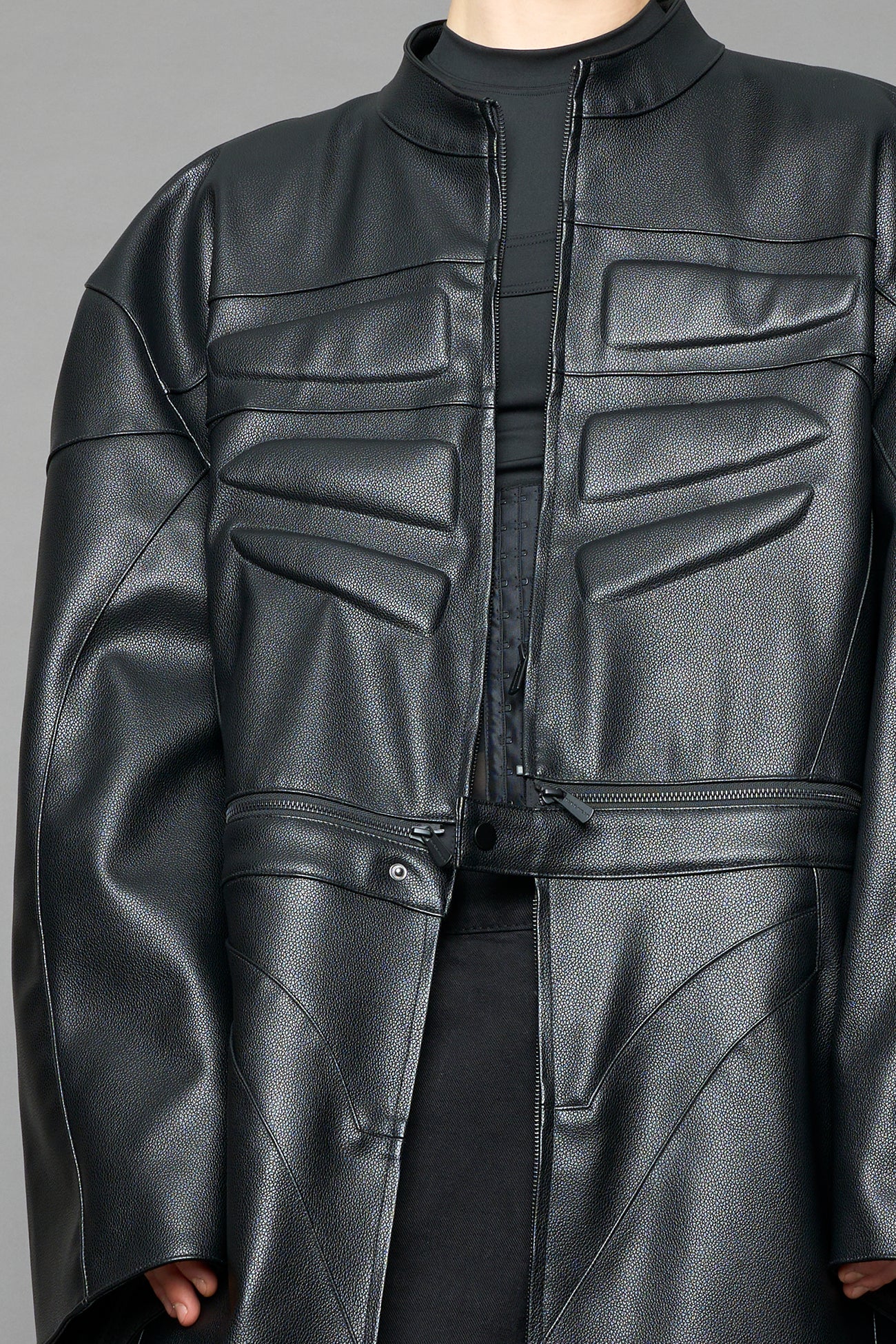 motocross inspired paneling and 3d padded details
