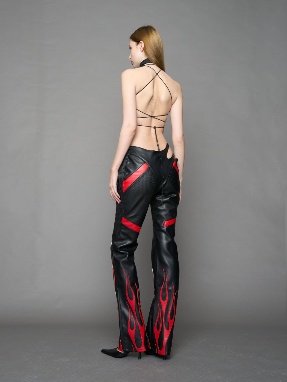 Hollywood Asymmetric Moto Trousers — view 8
