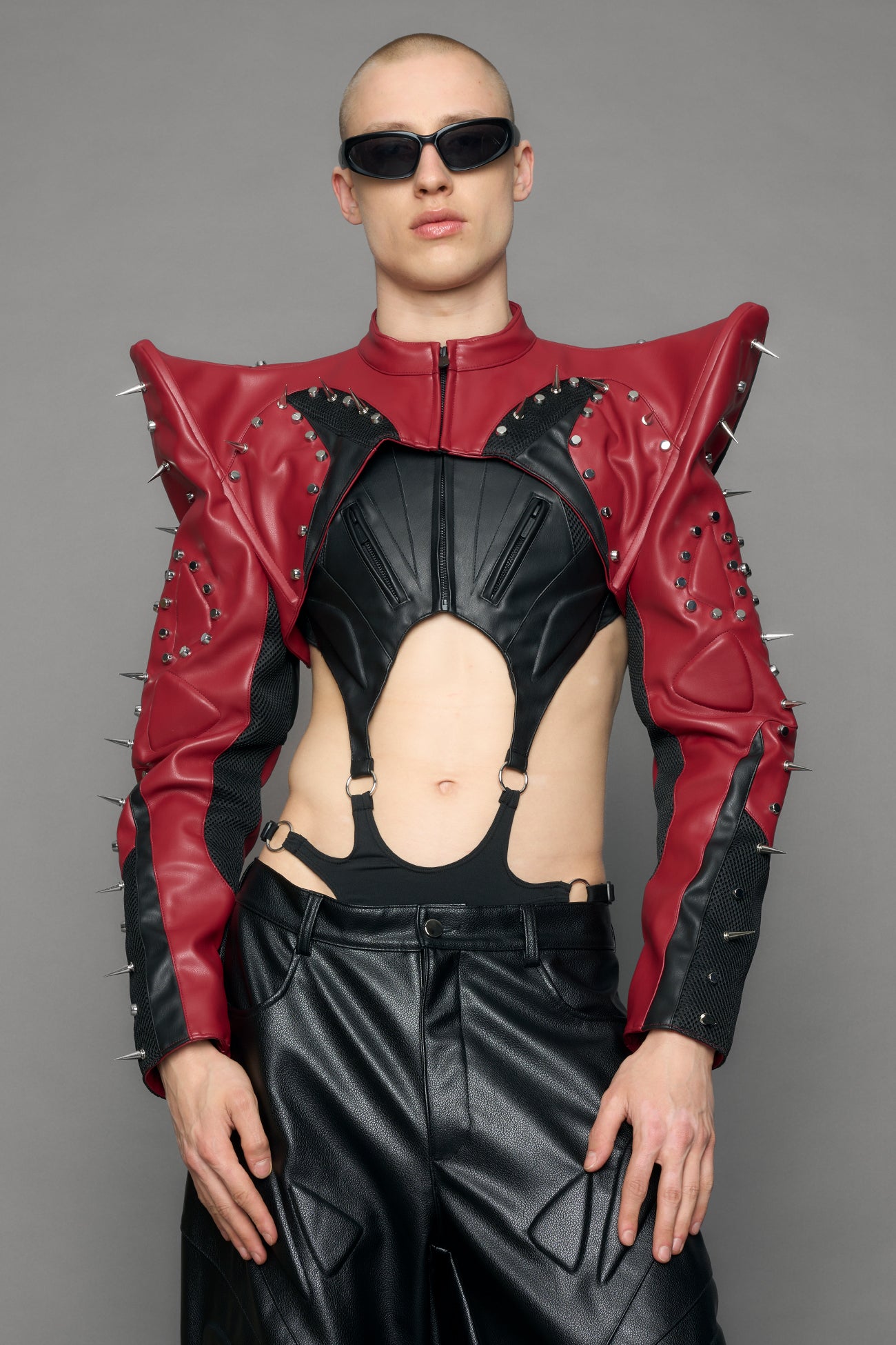 Studded Octane Moto Spike Bolero Jacket — view 5