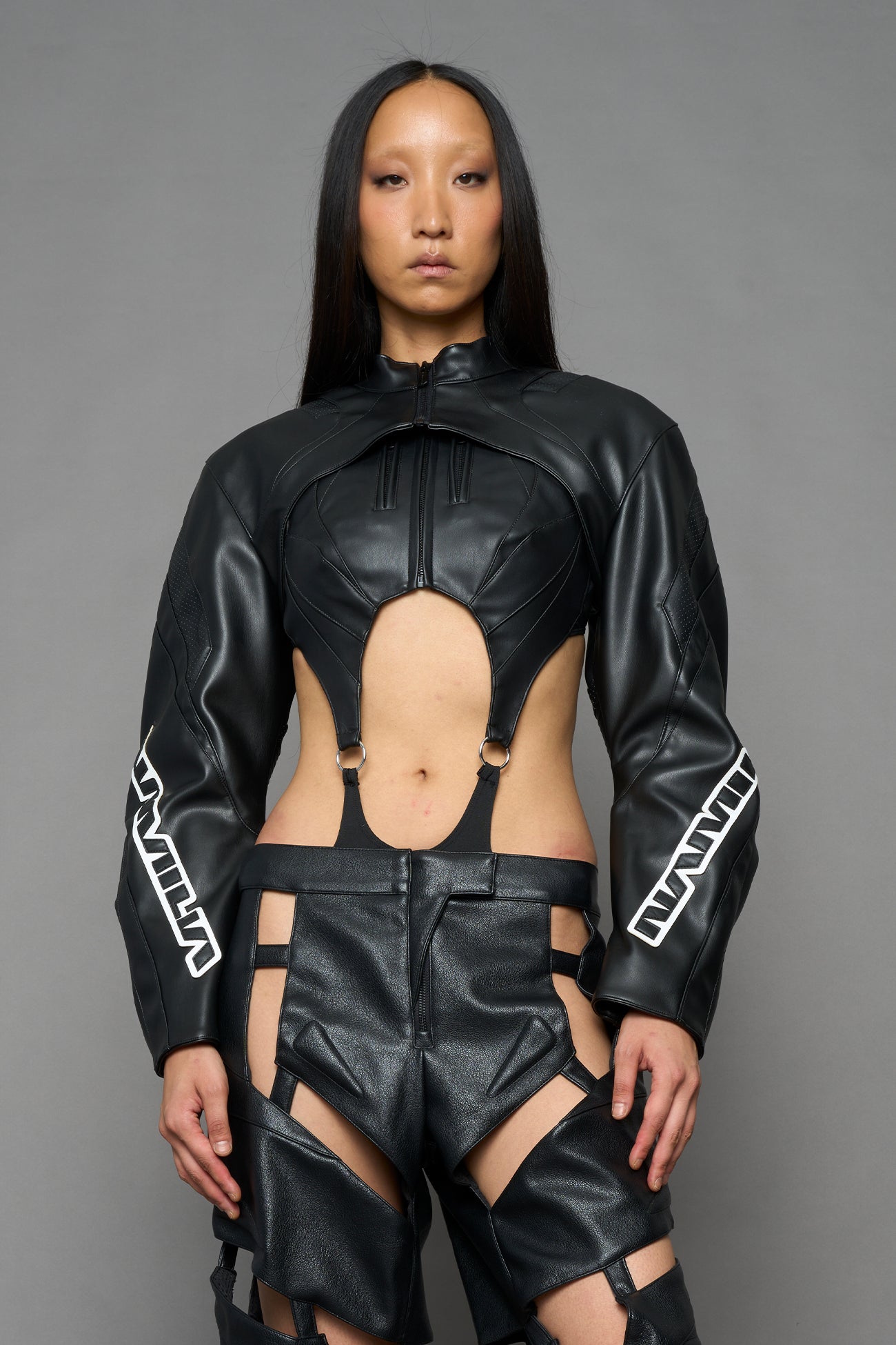 XTC Leather Choker Jacket — view 2