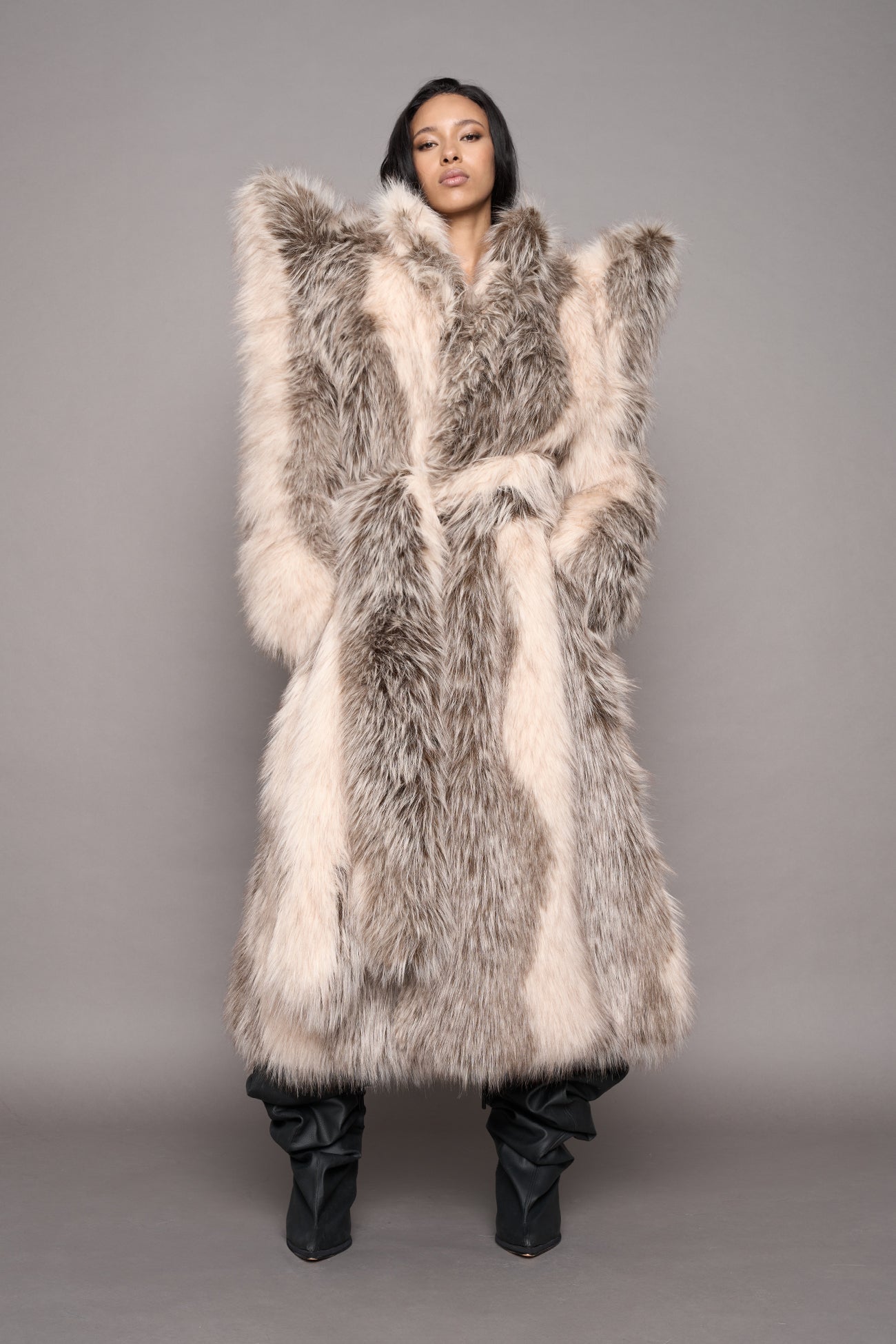 Doomsday Faux Fur Coat Dune — view 7