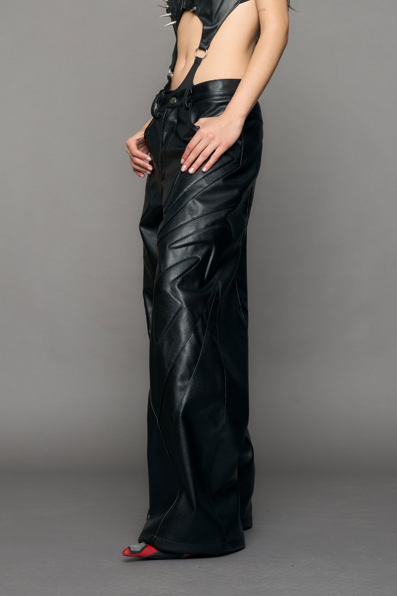 Octane Oversize Leather Pants — view 4