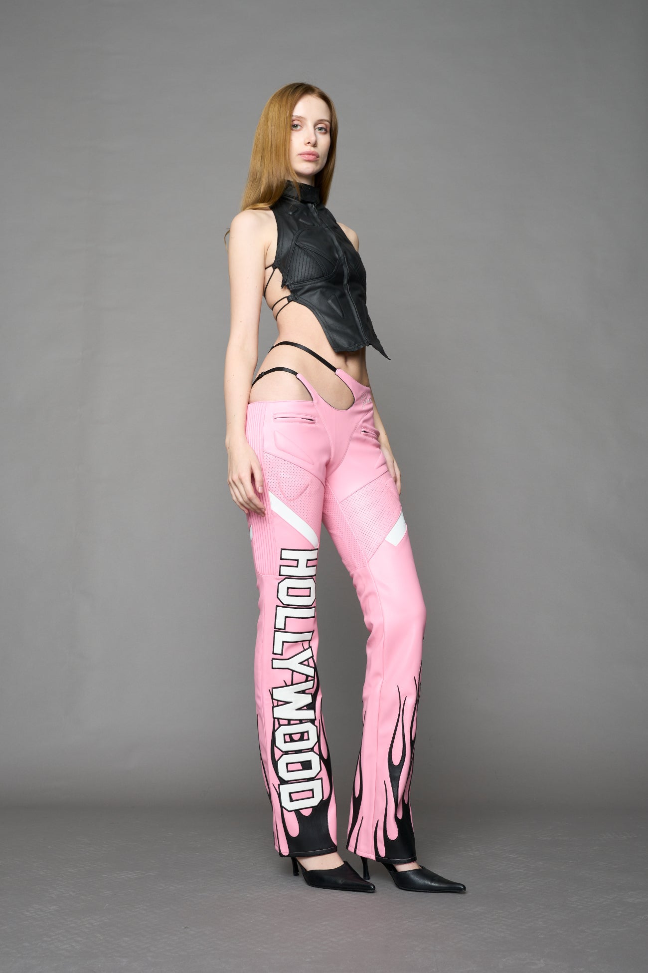 Hollywood Asymmetric Moto Trousers — view 5