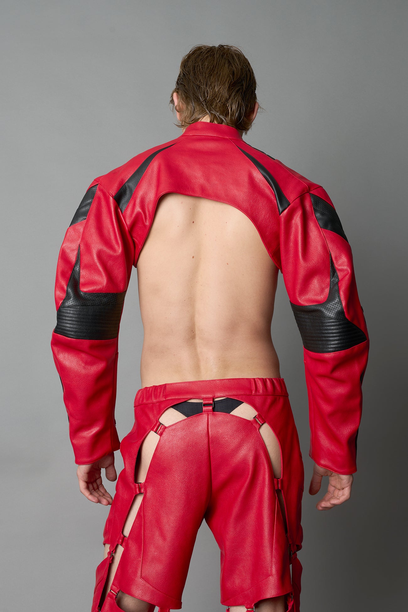 XTC Leather Choker Jacket — view 21