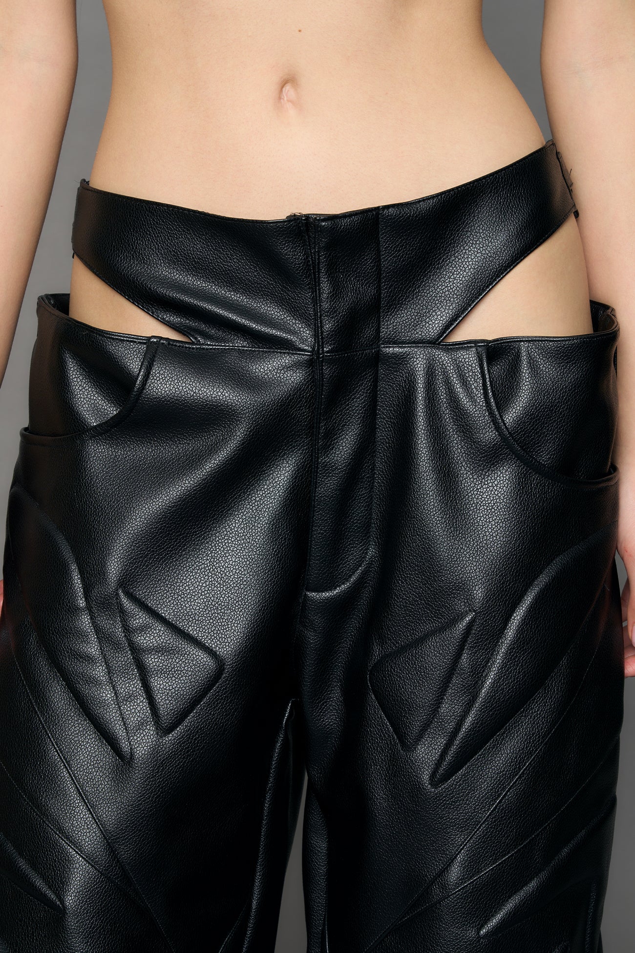 signature cut out design creating a double layer look