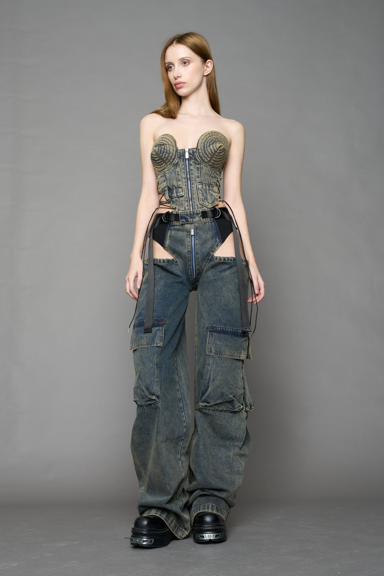 Denim Panty Trousers — view 3
