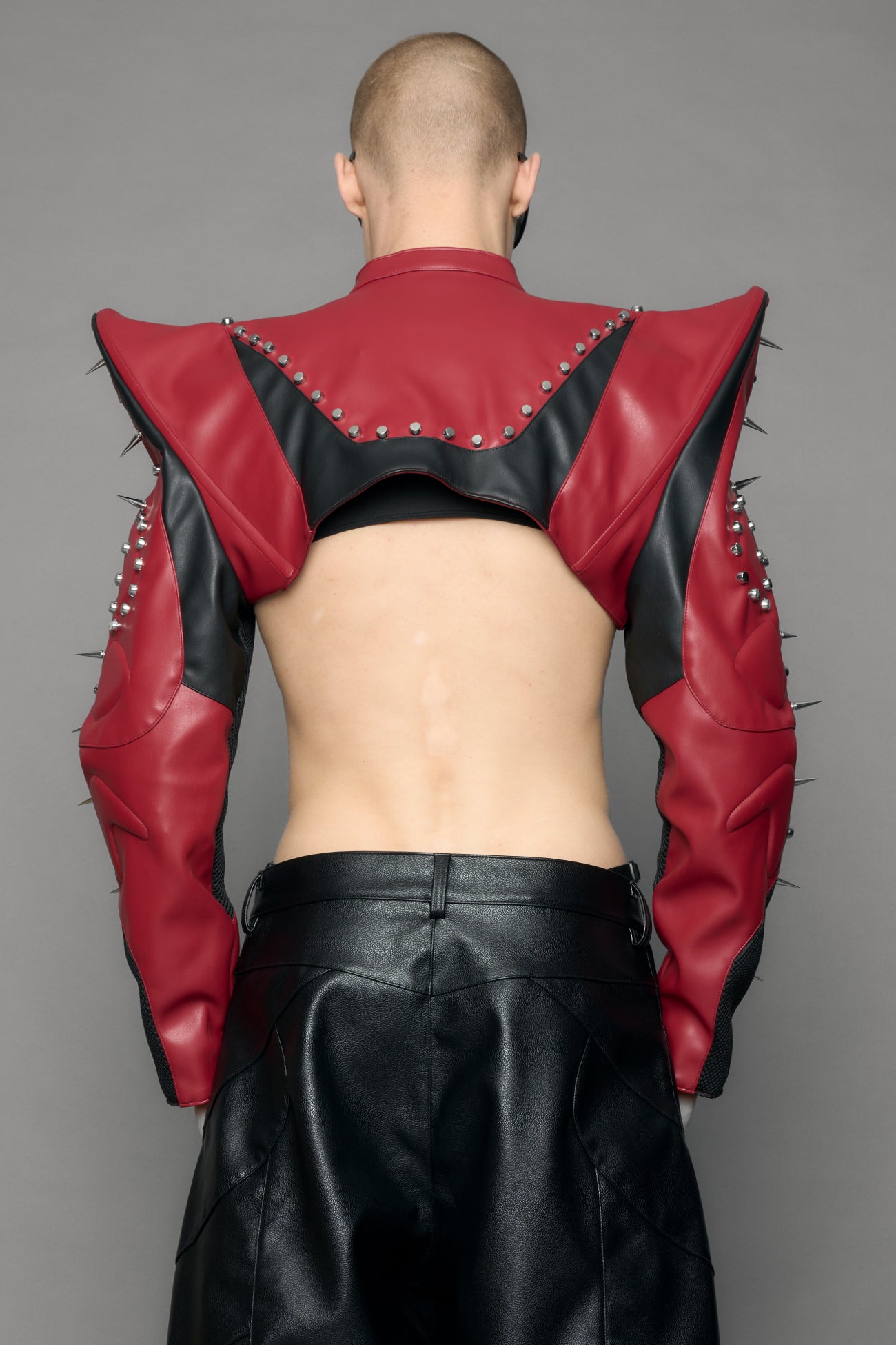 Studded Octane Moto Spike Bolero Jacket — view 7