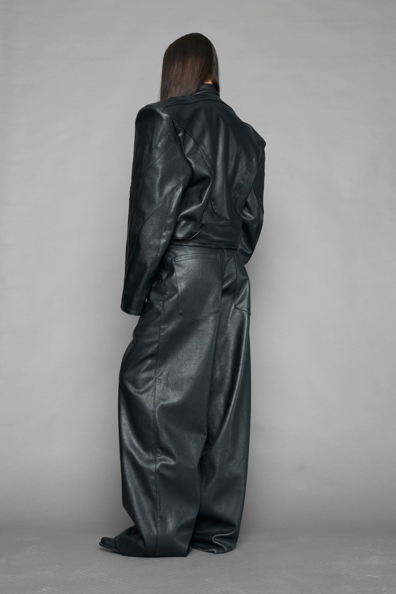 power shoulder moto jacket — view 5