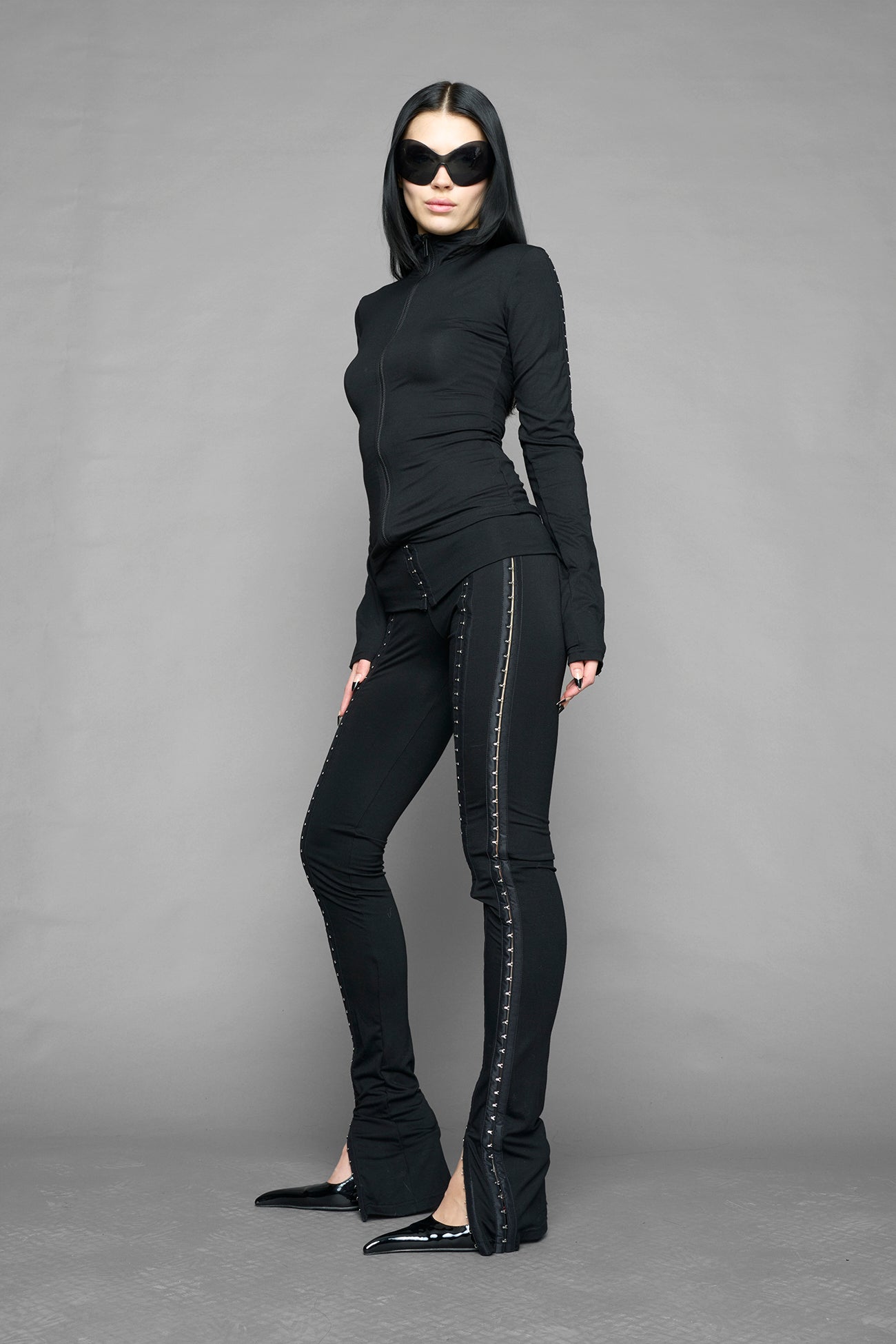 darling hook tape pants — view 2