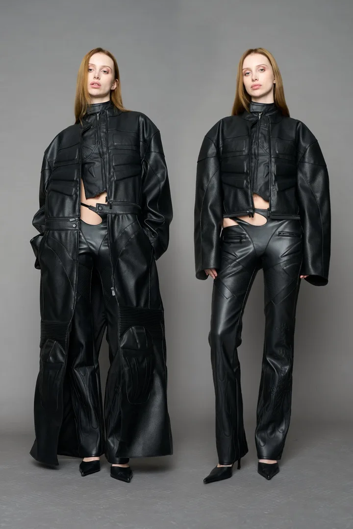 Detachable Motocross Long Coat