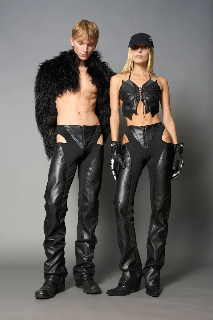 Moto Cut Out Pants