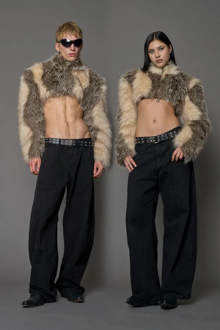 Diva Faux Fur Bolero Dune
