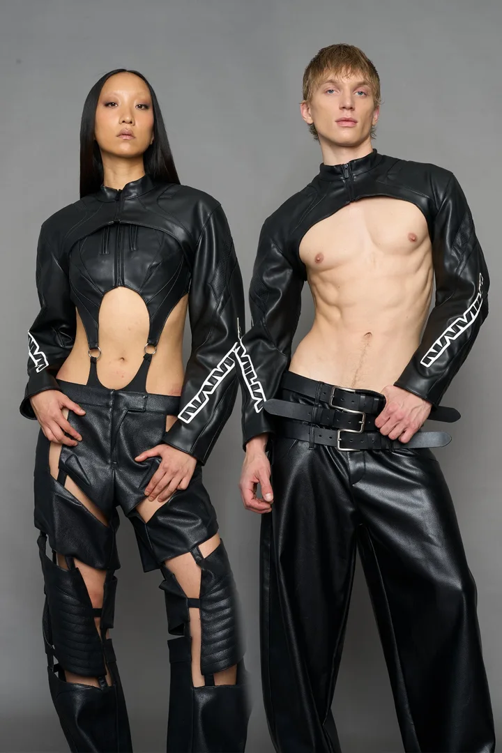 XTC Leather Choker Jacket