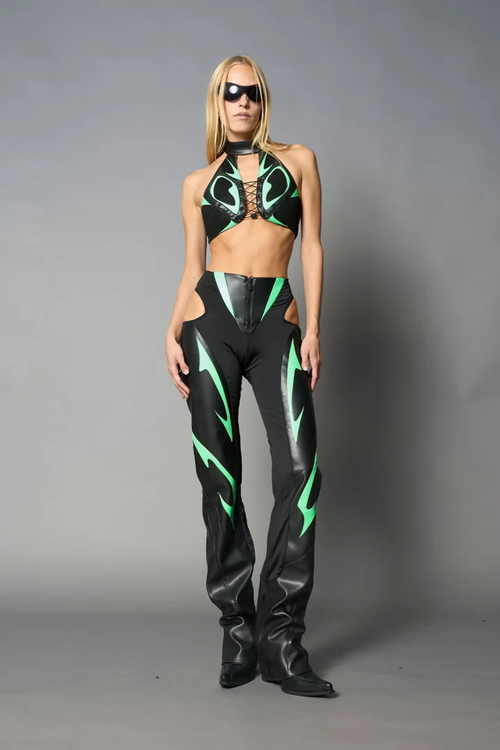 Moto Cut Out Pants