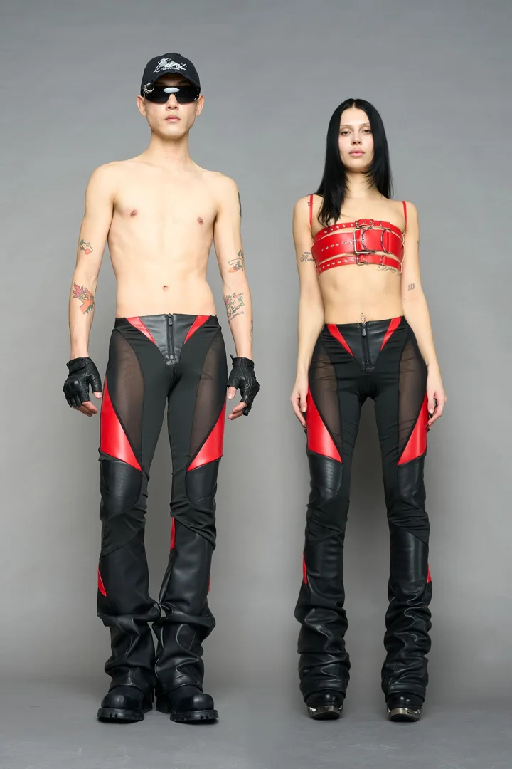 moto mesh pants
