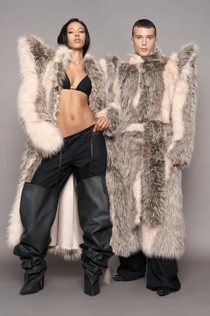 Doomsday Faux Fur Coat Dune