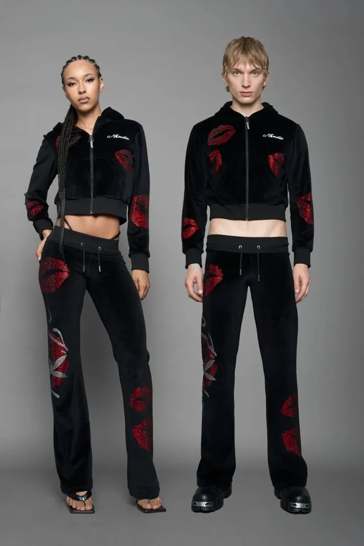 Playboy Love Velour Flare Pants