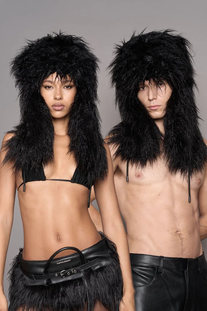 Vip Faux Fur Hat Black
