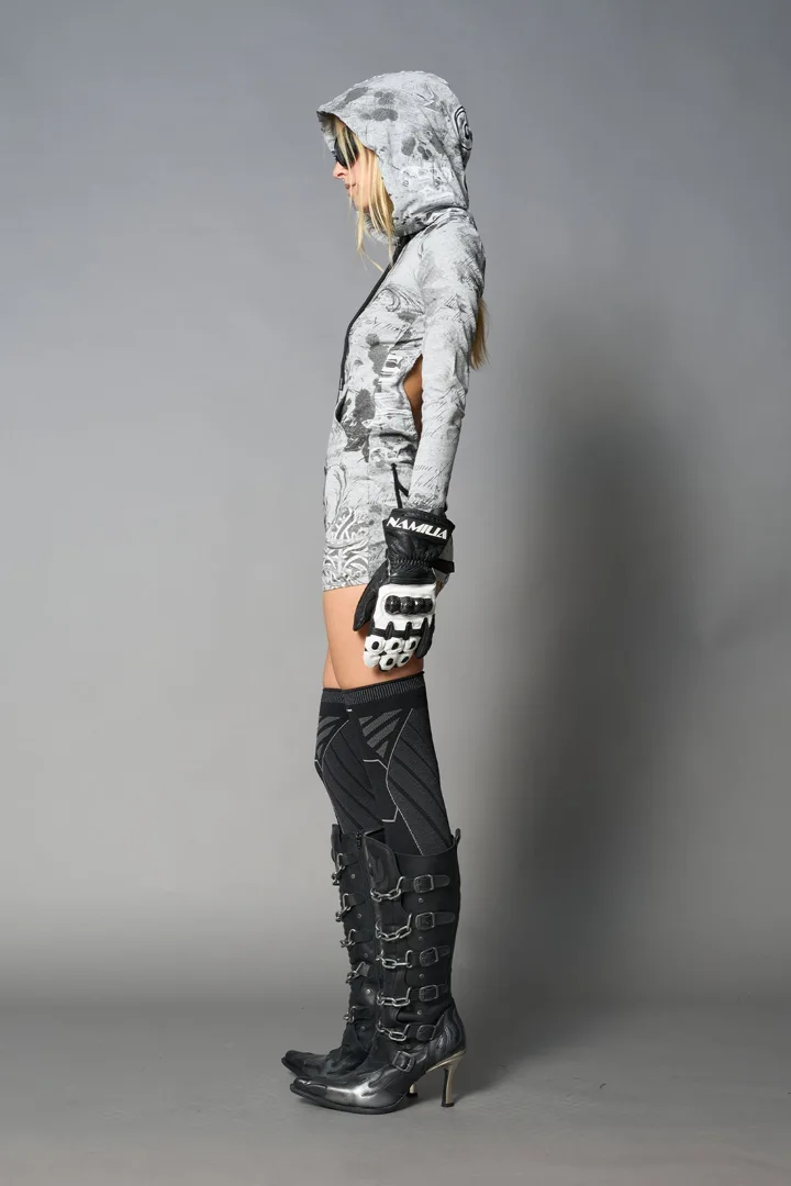 Totally Hooded Mini Dress